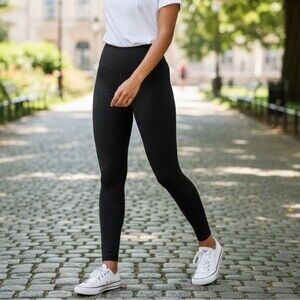 OFFLINE By Aerie Goals/Objectives High Waisted 7/8 Legging in True Black Size XL